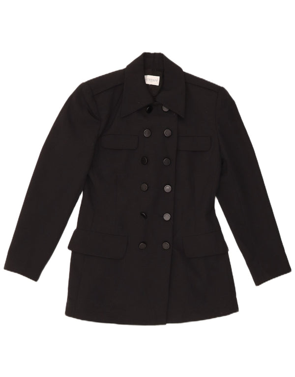 SPORTSTAFF Veste blazer longue pour femme UK 12 Noir moyen