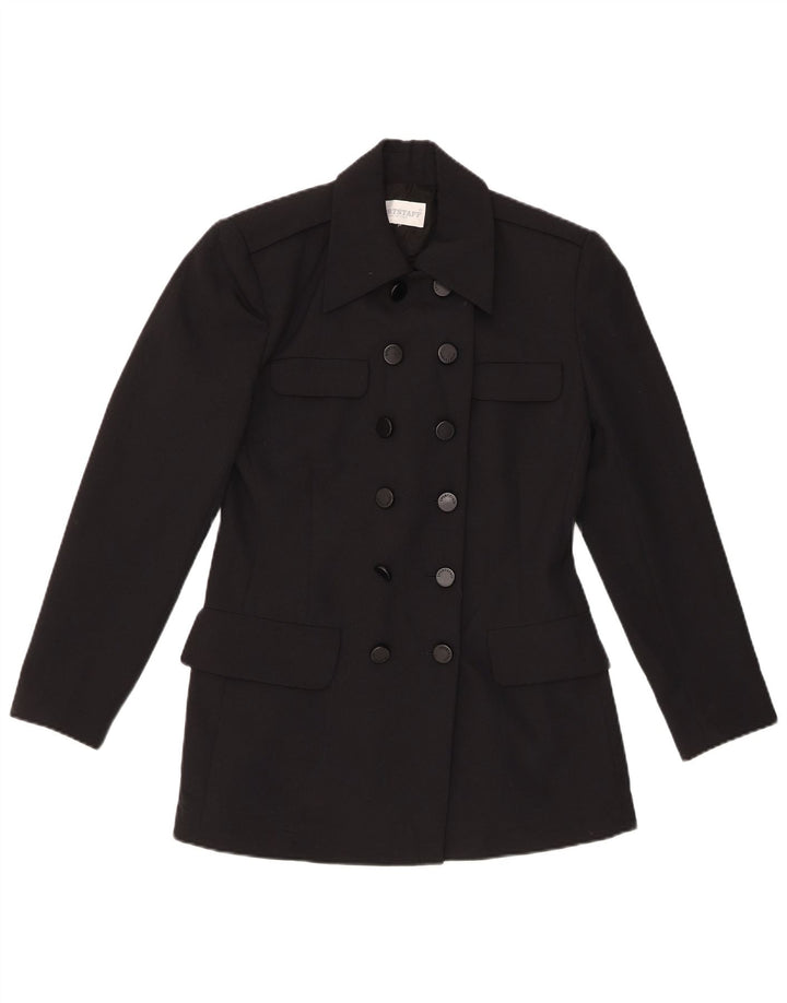 SPORTSTAFF Veste blazer longue pour femme UK 12 Noir moyen