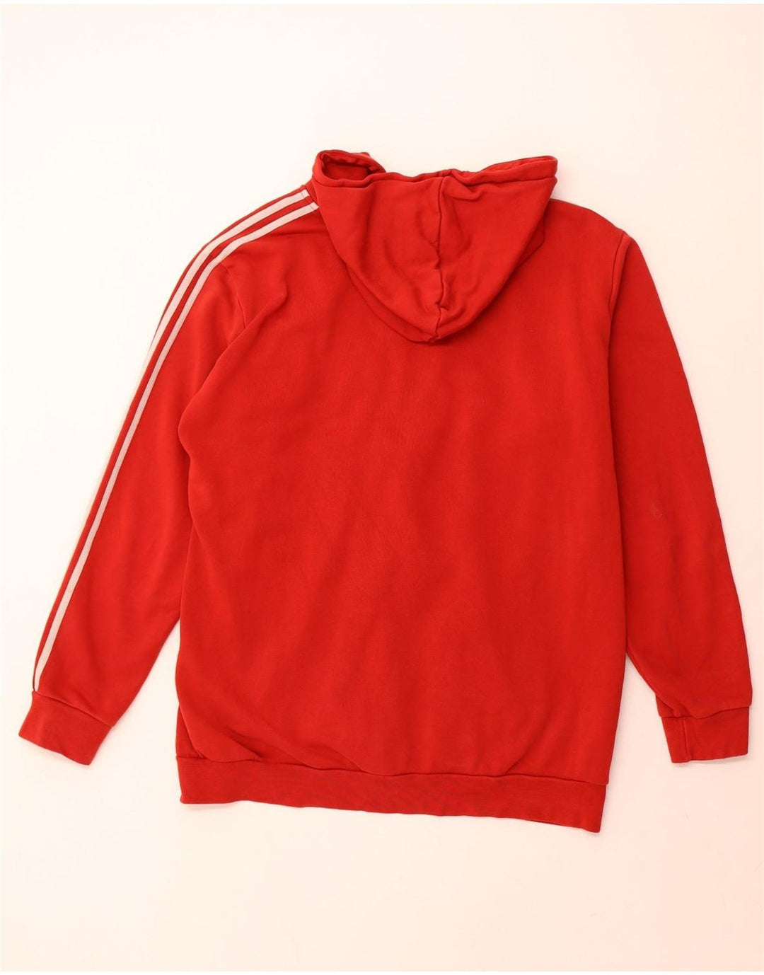 ADIDAS Pull à capuche zippé pour homme XL Rouge Coton