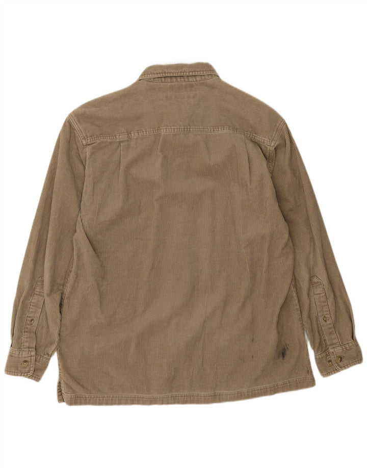 Columbia Chemise Velours Côtelé Homme Beige Moyen Coton