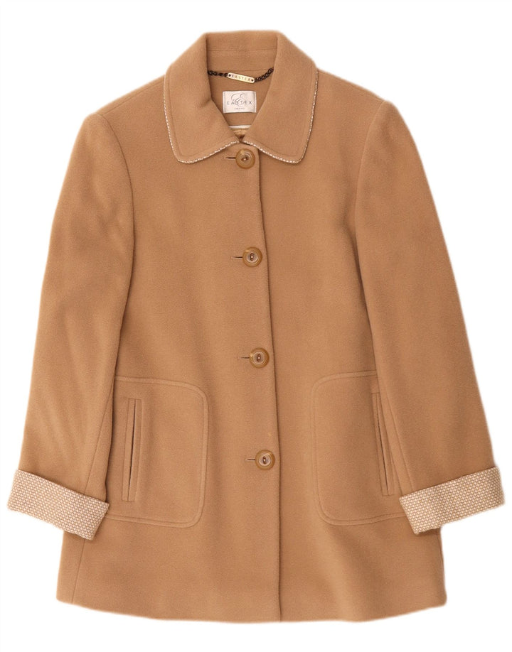 Eastex Manteau surdimensionné pour femme UK 10 Petit Beige Polyamide
