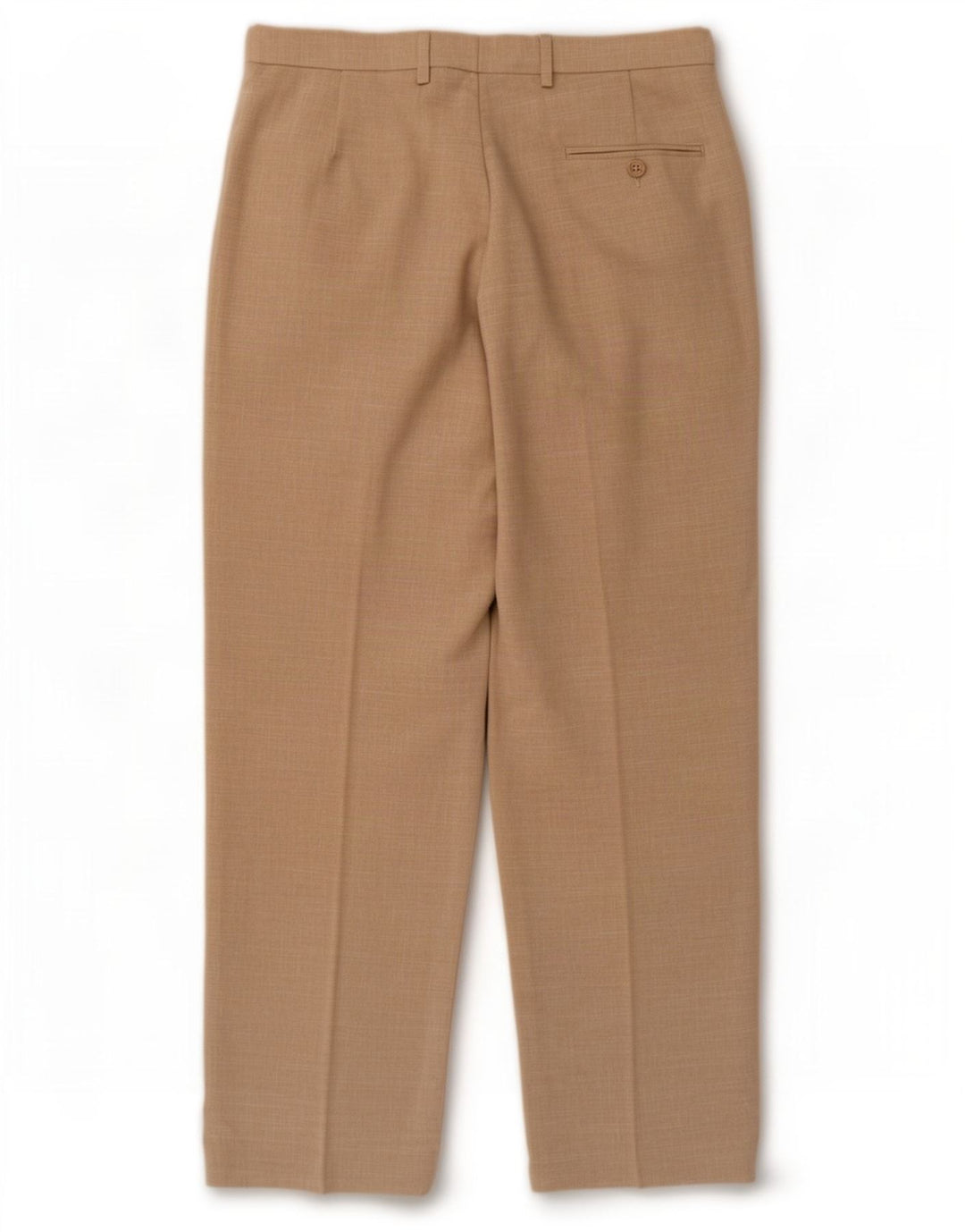 Marks & Spencer Pantalon de Costume Droit Homme W32 L31 Beige Polyester