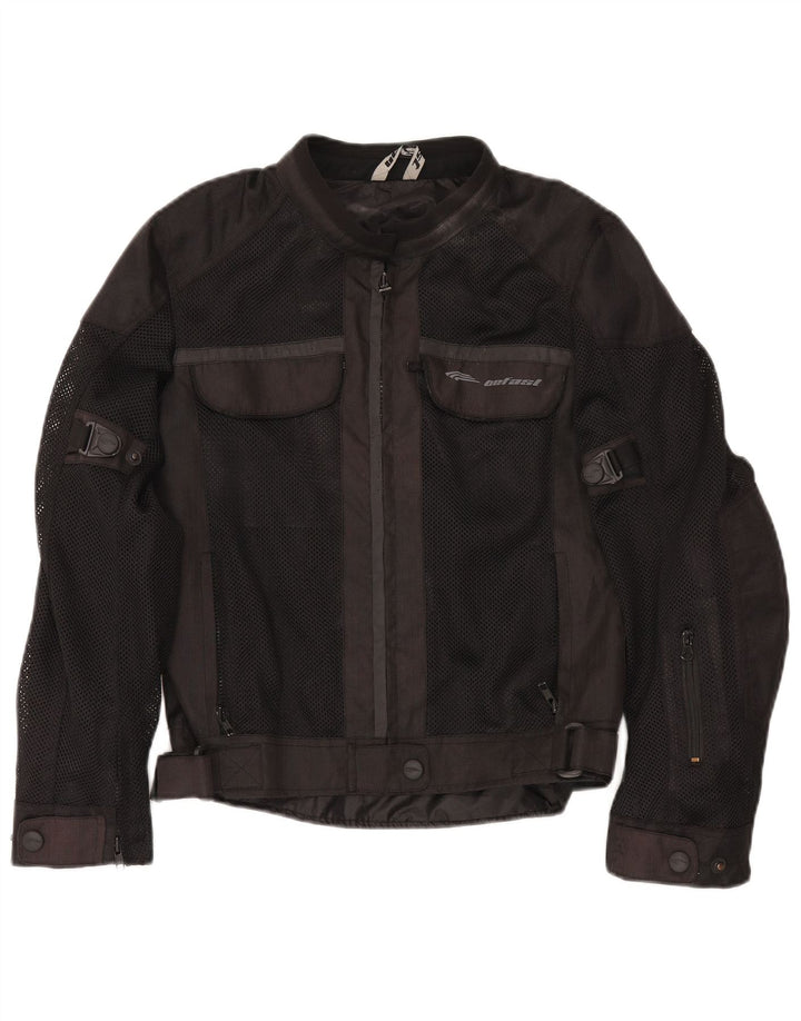 Befast Veste Motorstyle Graphic Racer pour femme UK 14 Medium Noir Polyester