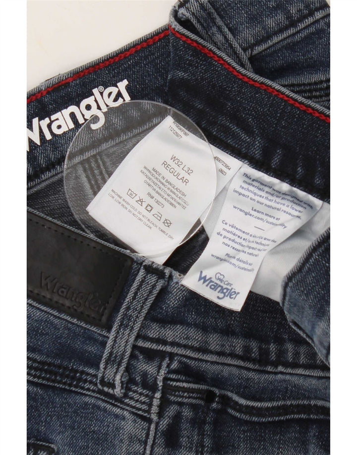 Wrangler Jean Slim Regular Homme W32 L32 Bleu Coton