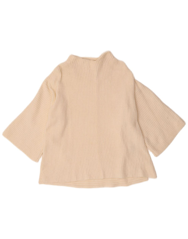 Marks & Spencer Pull à col roulé pour femme UK 10 Small Blanc cassé