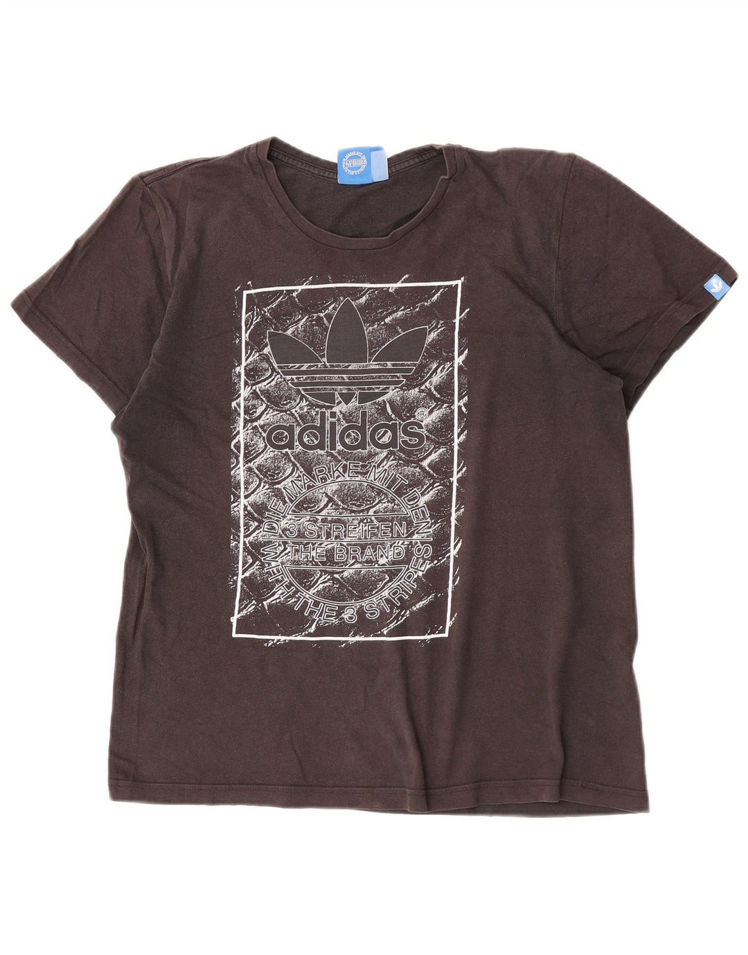Adidas T-shirt graphique pour homme en coton noir moyen