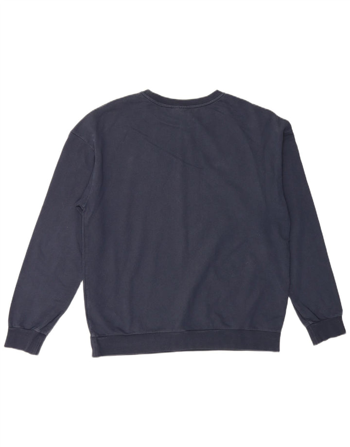 HUGO BOSS Homme Sweat-shirt graphique en coton bleu marine moyen