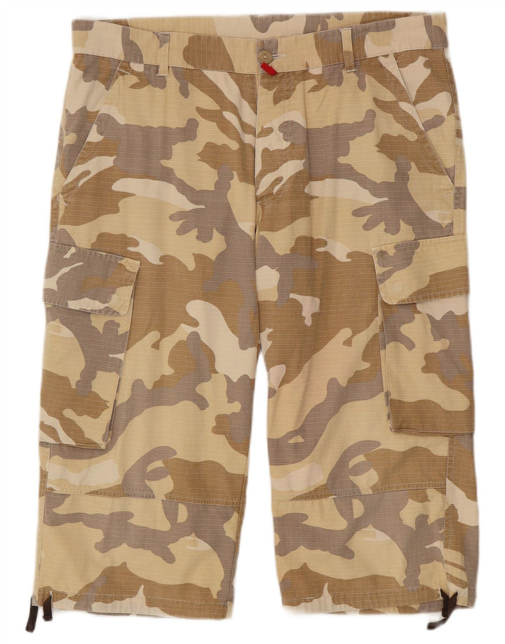 Mash Bermuda Cargo Homme W36 Large Beige Camouflage