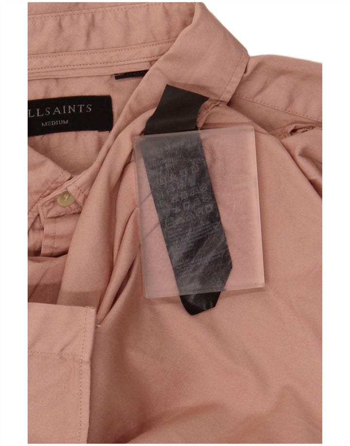 All Saints Chemise Homme Rose Moyen Coton
