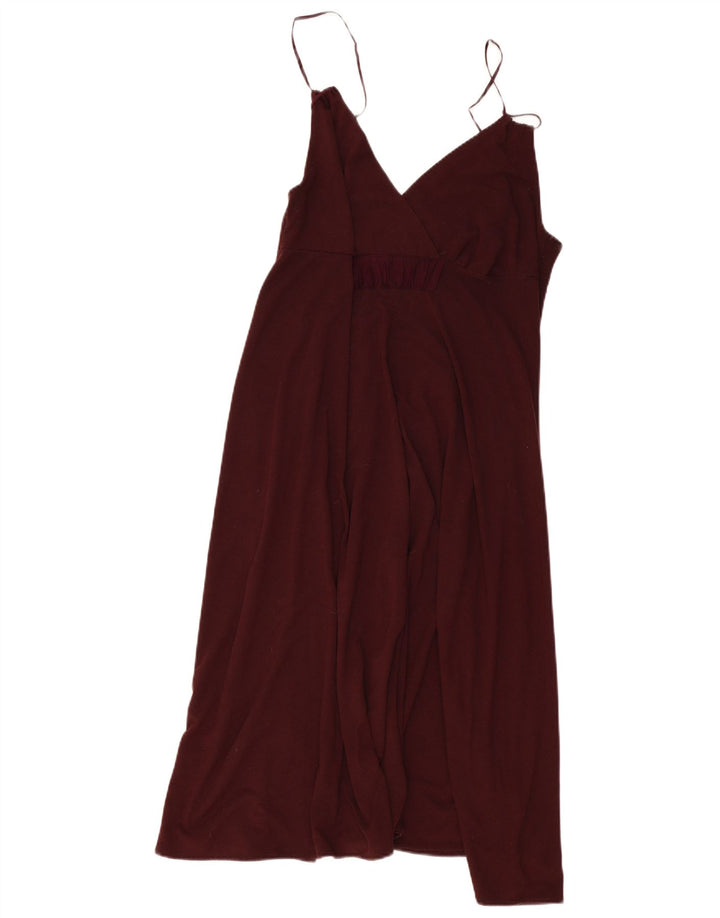 Mossimo Robe d'été pour femme UK 14 Large Bordeaux Classique
