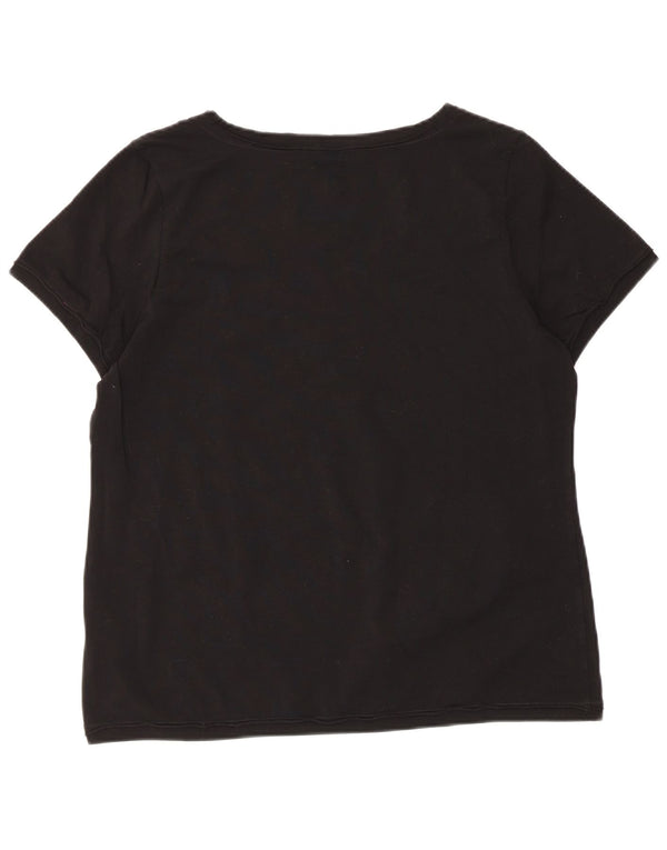 Liu Jo T-Shirt Graphique Femme Top IT 52 XL Coton Noir