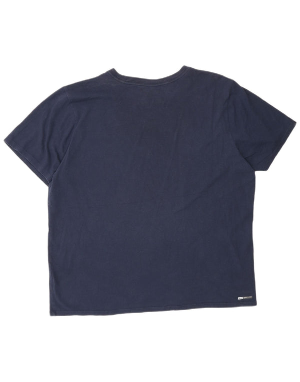 Hurley Homme Dri Fit Graphic T-Shirt Top XL Bleu Marine Coton
