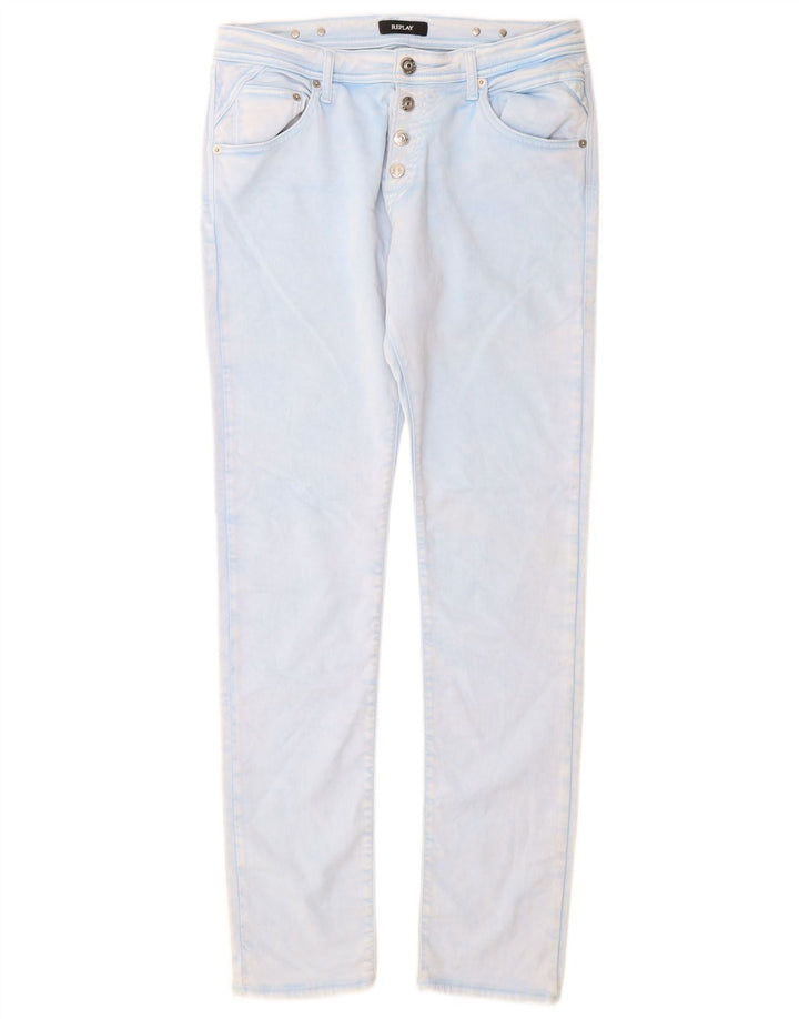 Replay Jean Slim Femme W29 L32 Bleu Coton