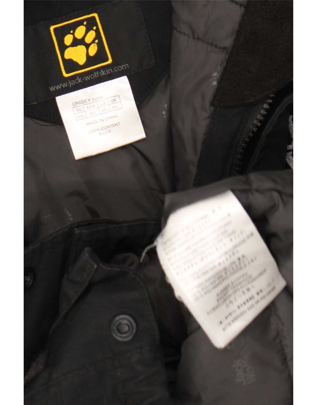 Jack Wolfskin Parka à capuche pour homme UK 44 2XL Noir Polyester