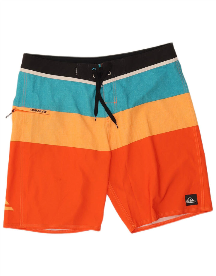 Quiksilver Short de Bain Homme Large Multicolore Colourblock Polyester