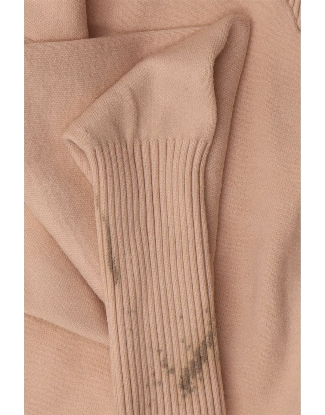 Zara Pull surdimensionné à col zippé pour femme UK 14 Viscose beige moyen
