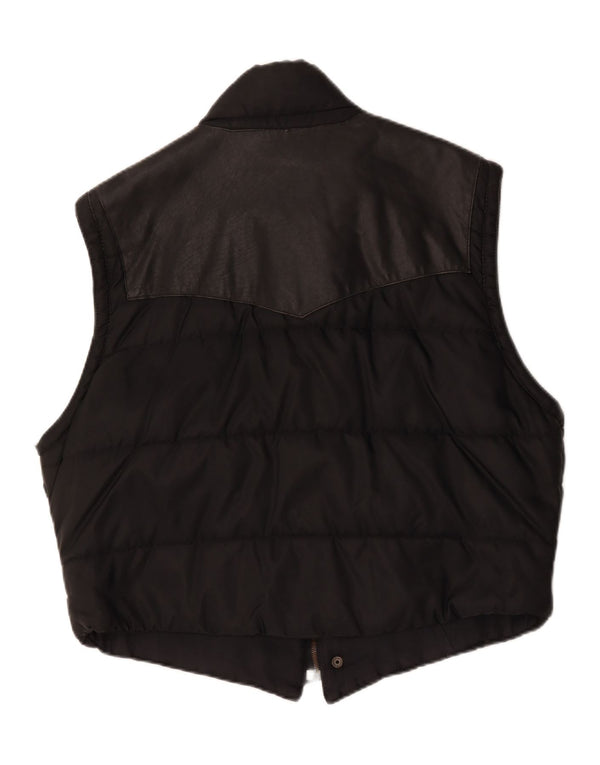 Gilet en cuir homme vintage UK 42 XL Cuir noir