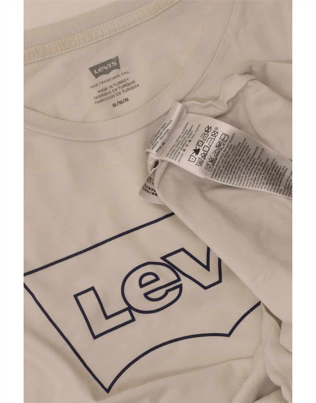 Levi's Tee-Shirt Graphique Homme Blanc Moyen Coton