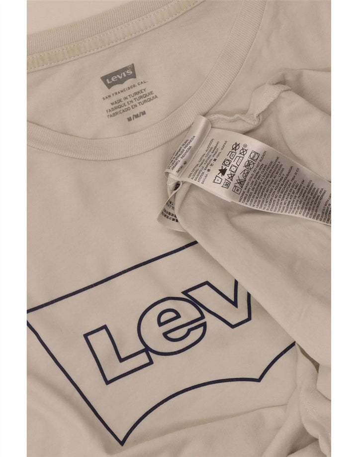 Levi's Tee-Shirt Graphique Homme Blanc Moyen Coton