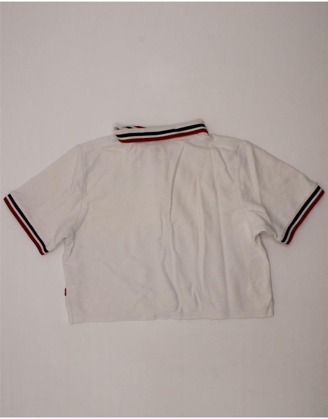 LEVI'S Girls Crop Polo Shirt 13-14 Years White Vintage Levi's and Second-Hand Levi's from Messina Hembry 