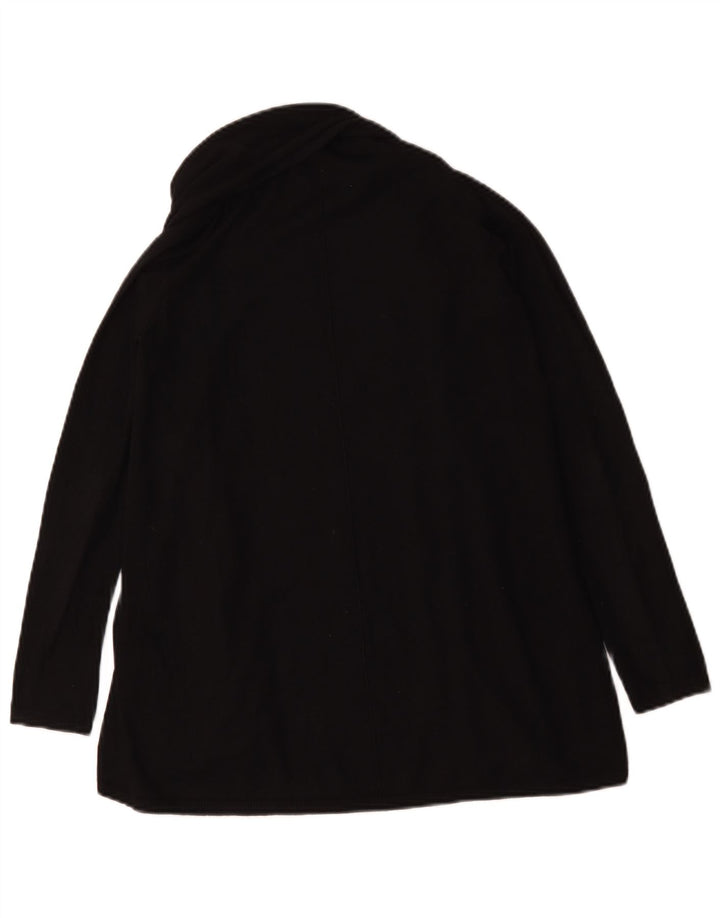Zara Cardigan Femme Pull UK 10 Petit Viscose Noir