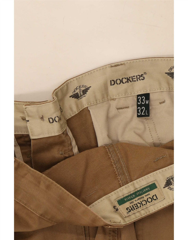 Dockers Pantalon Cargo Droit Homme W33 L32 Beige