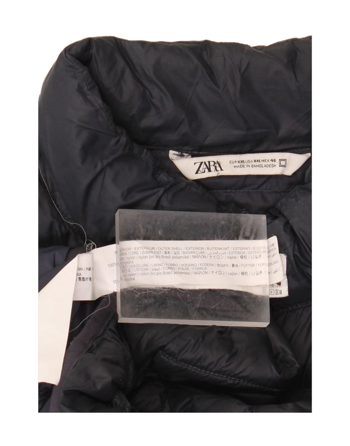 ZARA Veste matelassée homme UK 44 2XL Nylon noir