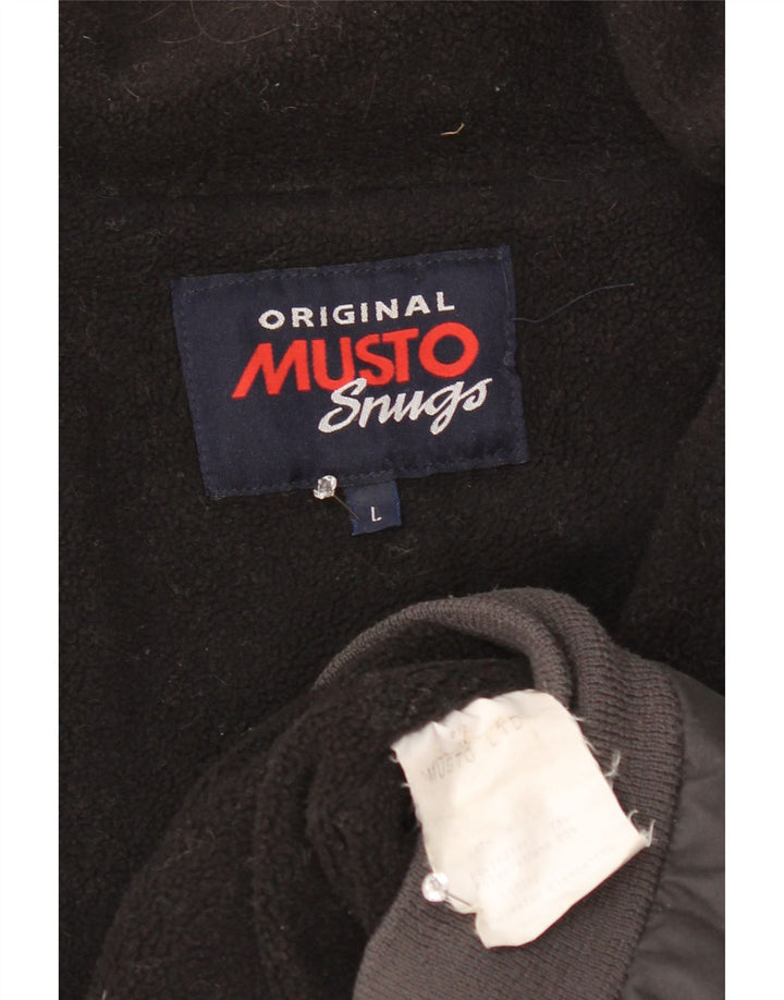 Musto Veste Bomber Homme UK 40 Large Gris Polyester