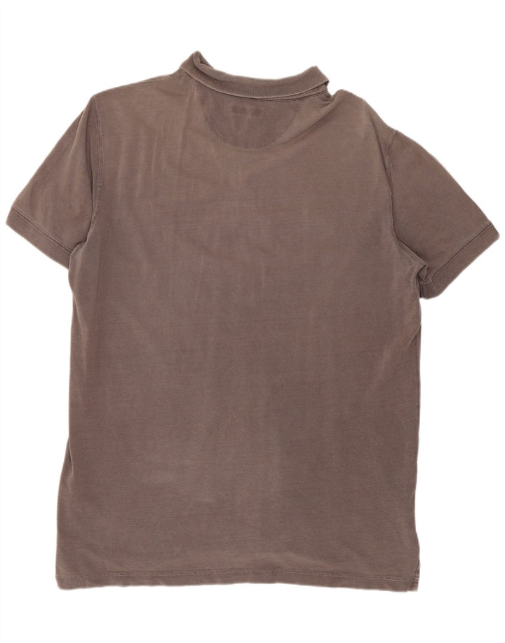 Massimo Dutti Polo Homme Gris Moyen Coton