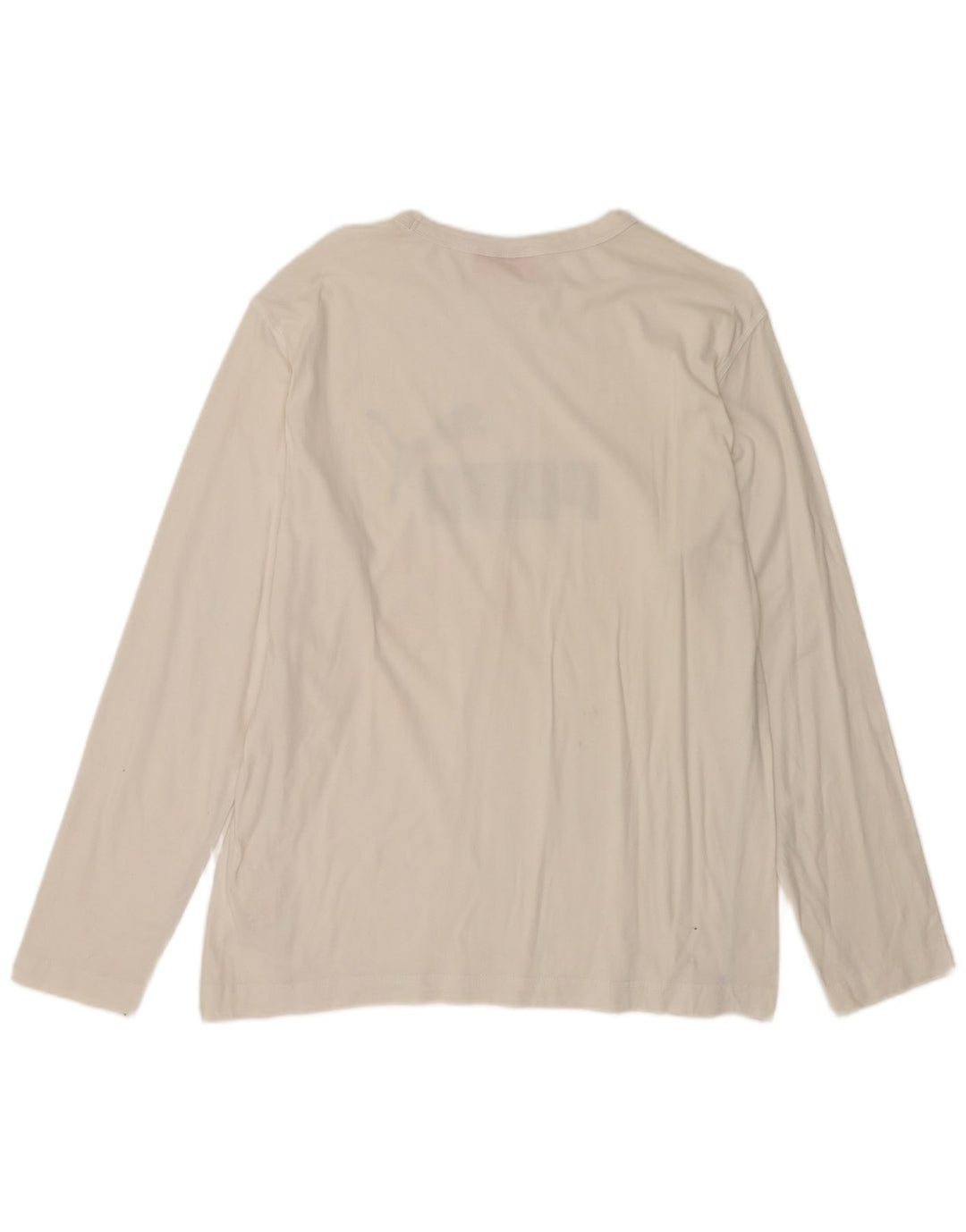 PUMA Haut graphique à manches longues pour hommes en coton blanc moyen