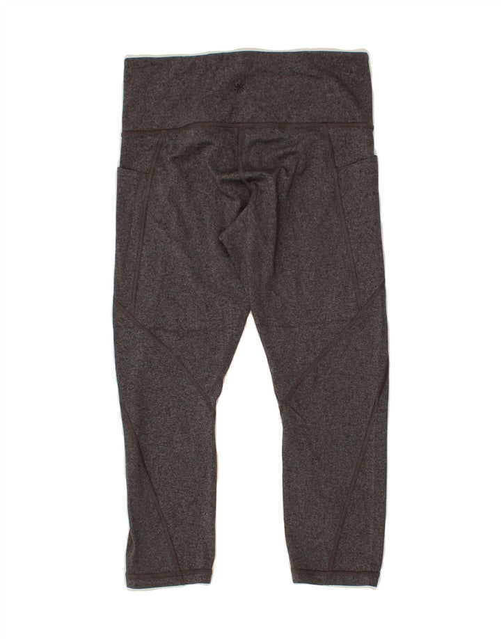 ATHLETA Womens Capri Leggings UK 10 Small Grey Nylon Vintage Athleta and Second-Hand Athleta from Messina Hembry 