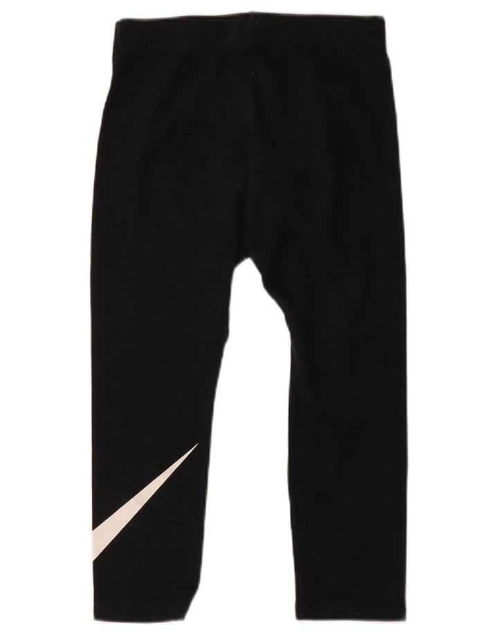 Nike Legging Capri graphique pour femme UK 8 petit coton noir