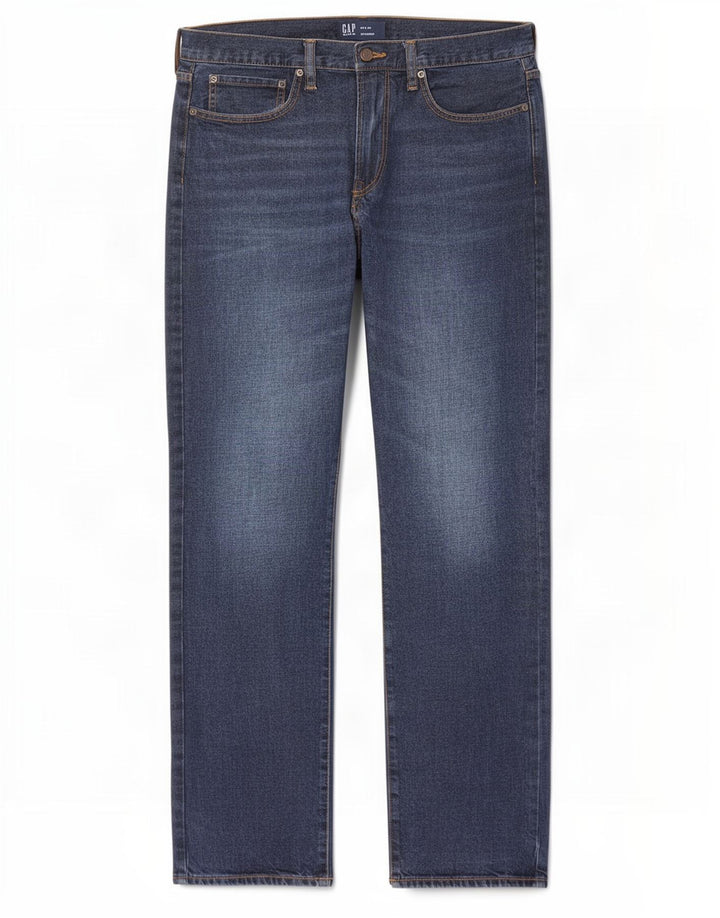 Gap Jean Droit Homme W34 L31 Bleu Marine Coton