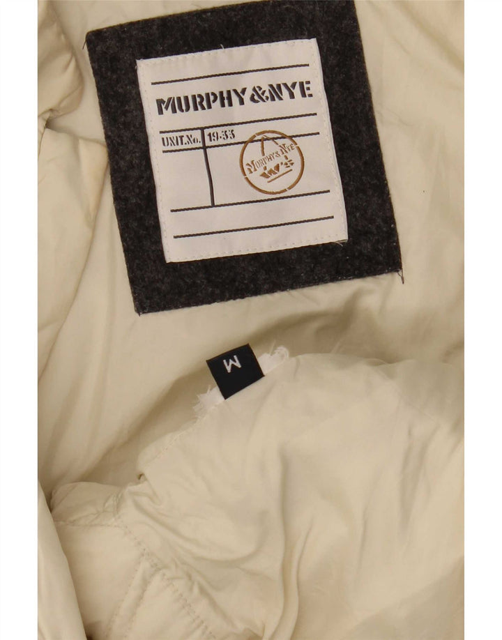 Murphy & Nye Veste matelassée pour femme UK 14 Medium Blanc