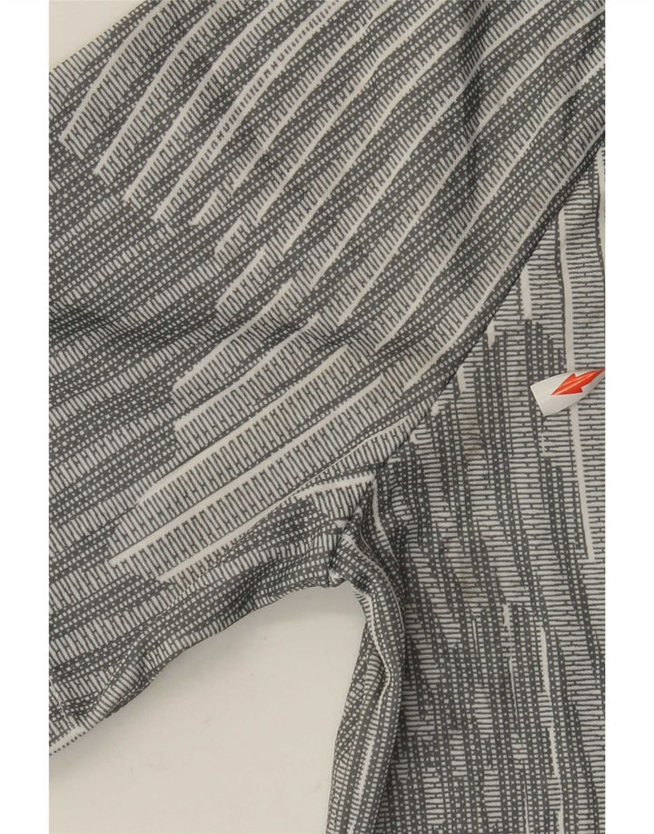 Nike T-Shirt Homme Gris Moyen Rayé Polyester