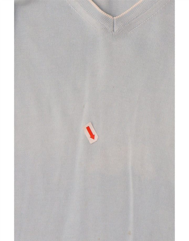 JOOP Pull col V Femme EU 38 Bleu Moyen Coton