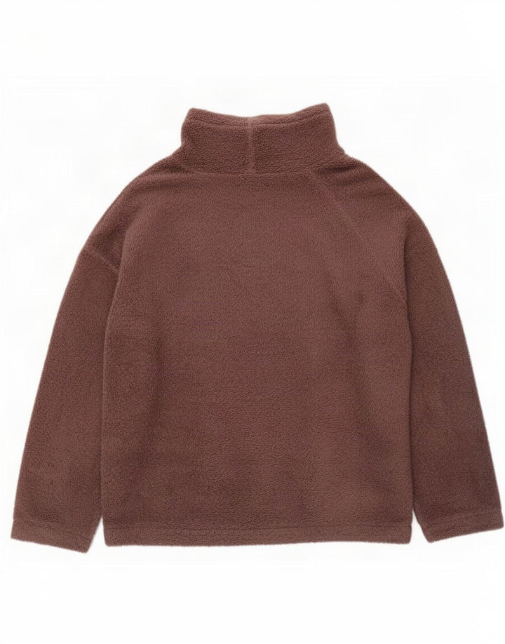 Marks & Spencer Pull polaire pour femme UK 16/18 Large Marron Polyester