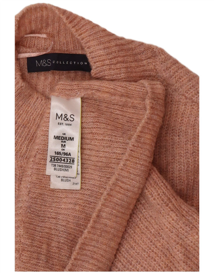 Marks & Spencer Pull court à col roulé pour femme Rose moyen UK 12
