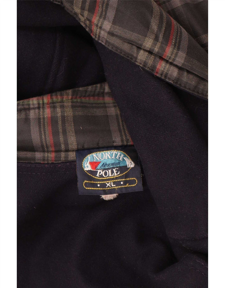 Manteau réversible pour homme North Pole UK 42 XL en laine bleu marine