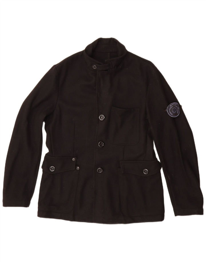 VINTAGE Veste utilitaire homme UK 40 Large Noir
