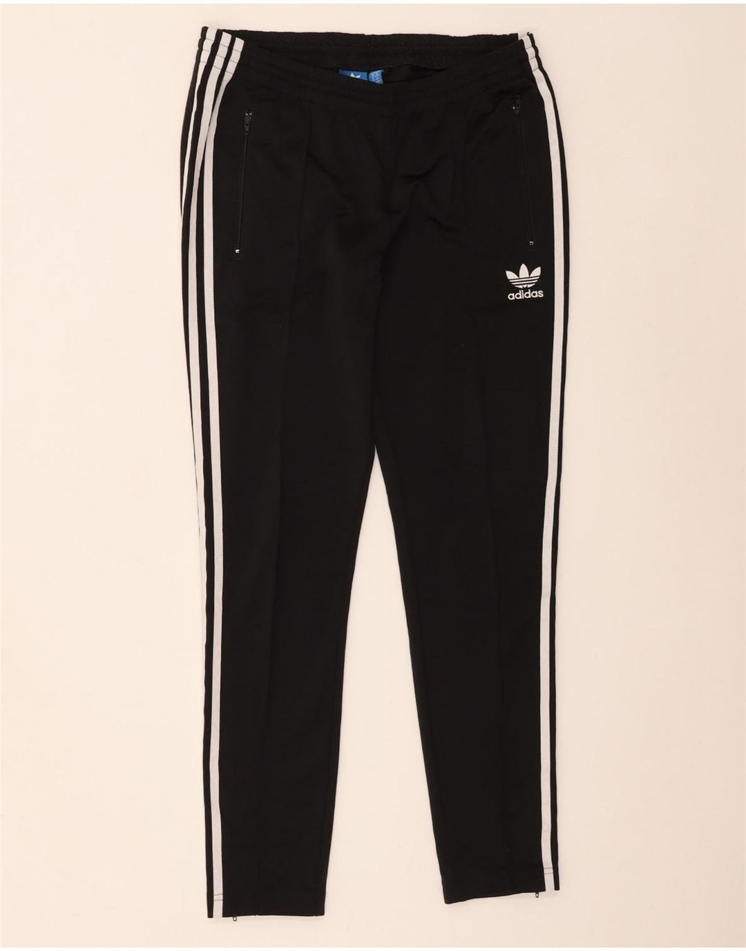 Adidas Pantalon de survêtement pour femme UK 14 Medium Noir Colourblock Polyester
