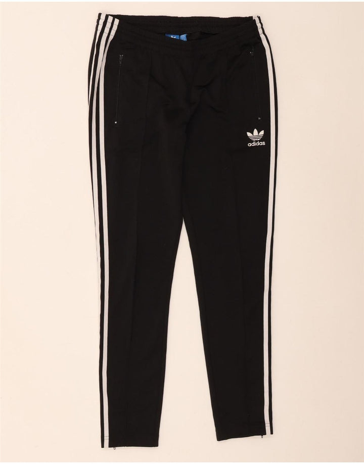 Adidas Pantalon de survêtement pour femme UK 14 Medium Noir Colourblock Polyester