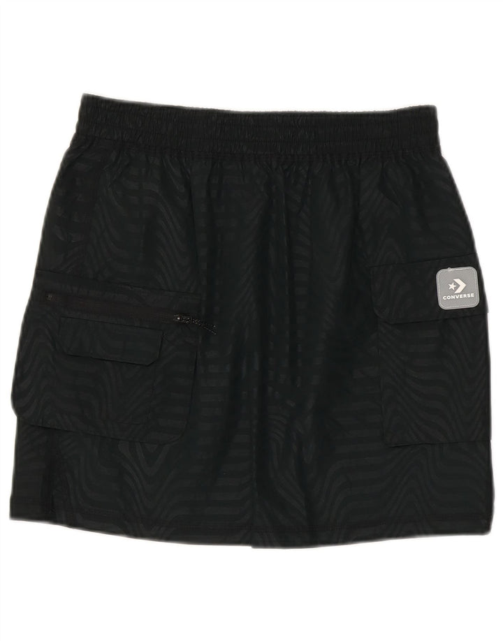 Converse Jupe Cargo Femme Petite W27 Nylon Rayé Noir