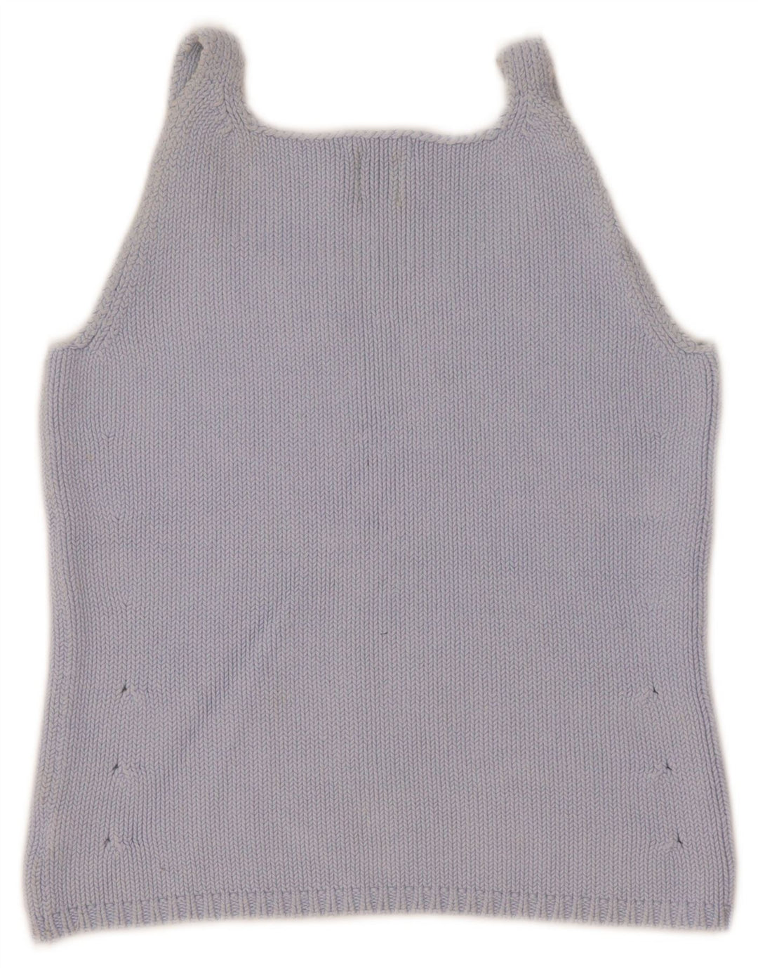 Gap Femmes Crop Knit Cami Top UK 8 Petit Bleu Coton