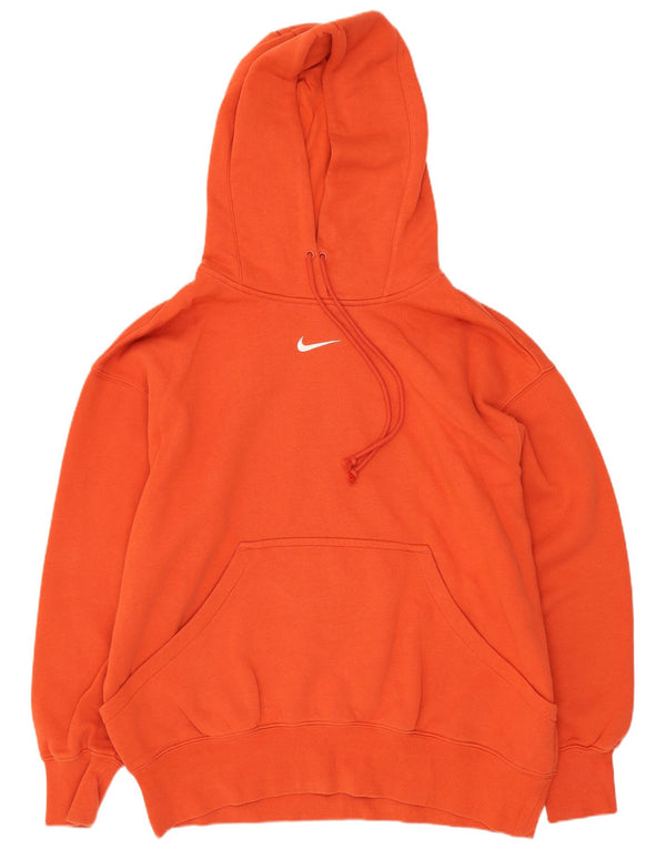 Nike Pull à capuche coupe ample pour homme en coton rouge Taille S