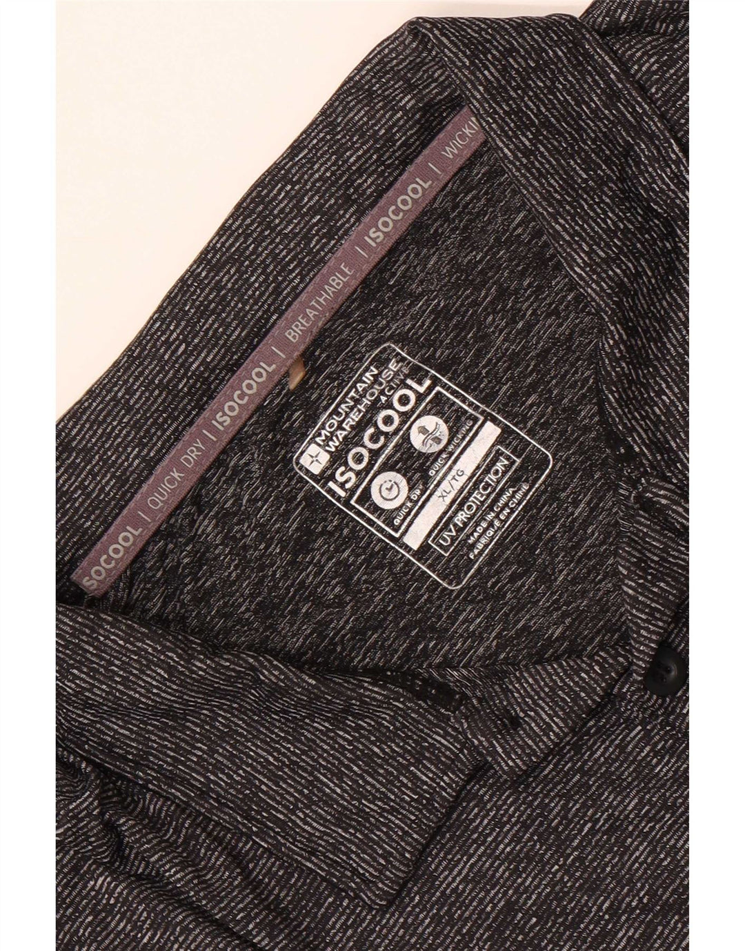 Mountain Warehouse Polo IsoCool XL Homme Gris Chiné
