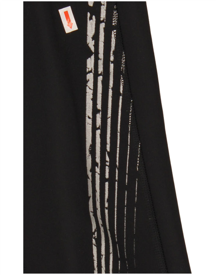 UNDER ARMOUR Leggings Femme UK 10 Petit Noir Géométrique Polyamide