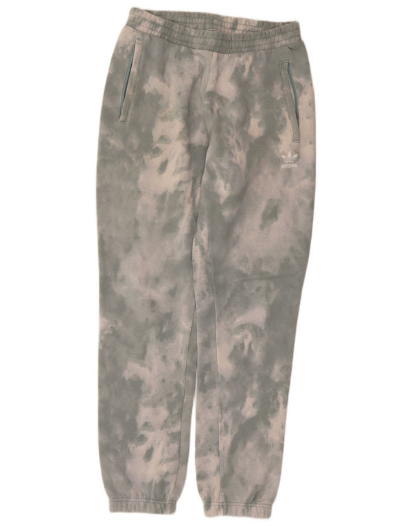 Adidas Pantalon de survêtement pour homme en coton tie-dye vert moyen