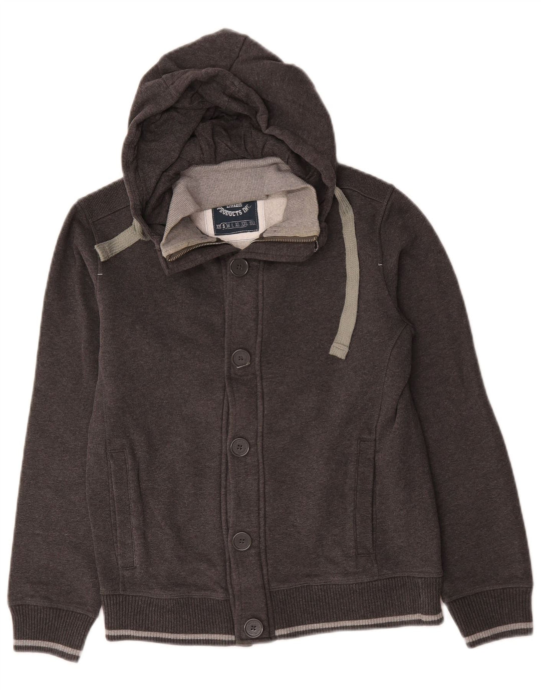Champion Pull à capuche zippé pour homme Petit coton gris