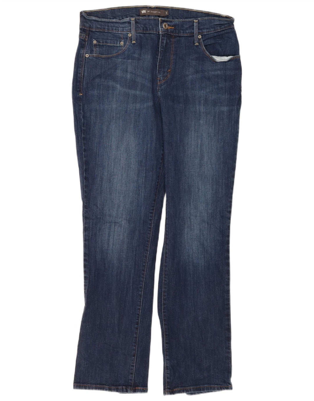 Levi's Jean Droit 505 Femme US 8 Moyen W29 L30 Bleu Coton